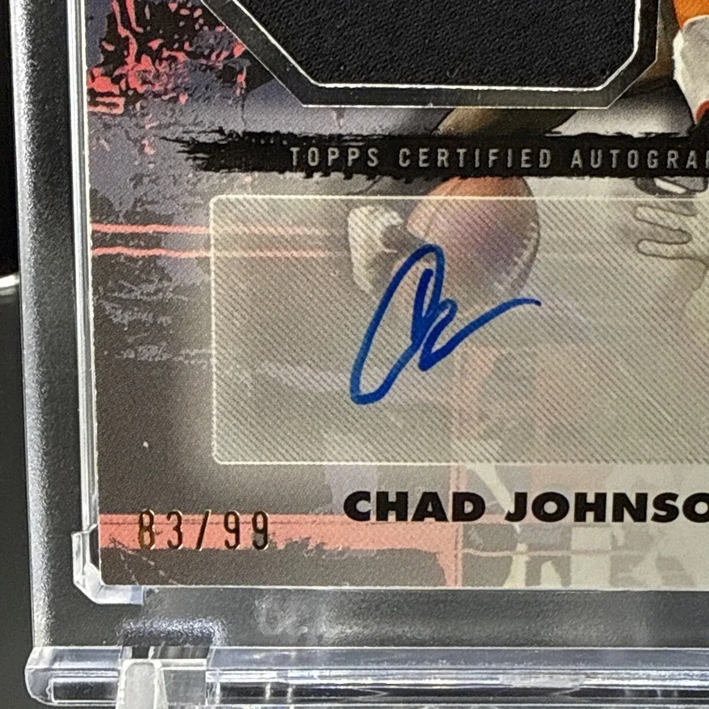 2023 Topps Composite Gold Chad Johnson /99 Jumbo Patch Auto Bengals